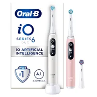 Oral-B iO 6 Elektrische Tandenborstel Wit & Roze Duoverpakking - undefined undefined