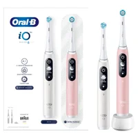 Oral-B iO 6 Elektrische Tandenborstel Wit & Roze Duoverpakking - undefined undefined