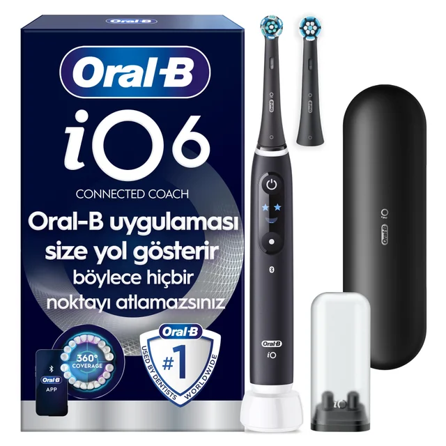 Oral-B iO 6N Elektrische Tandenborstel Zwart Lava