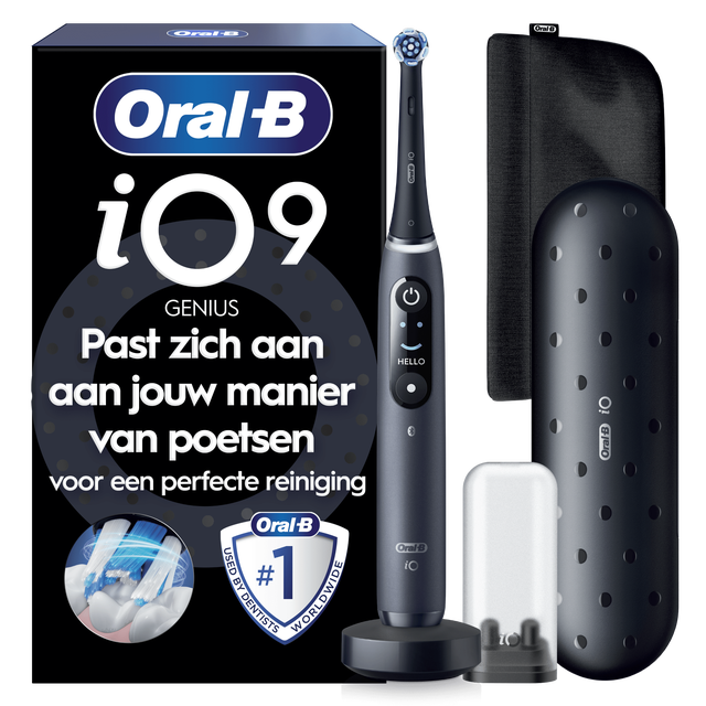 Oral-B iO 9 Special Edition Elektrische Tandenborstel Zwart Onyx