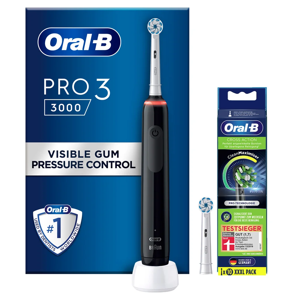 Oral B Pro3 3000 Sensitive Clean + 10 refills Afbeelding 1