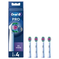 Oral-B 3D White Opzetborstels Wit, 4 Stuks