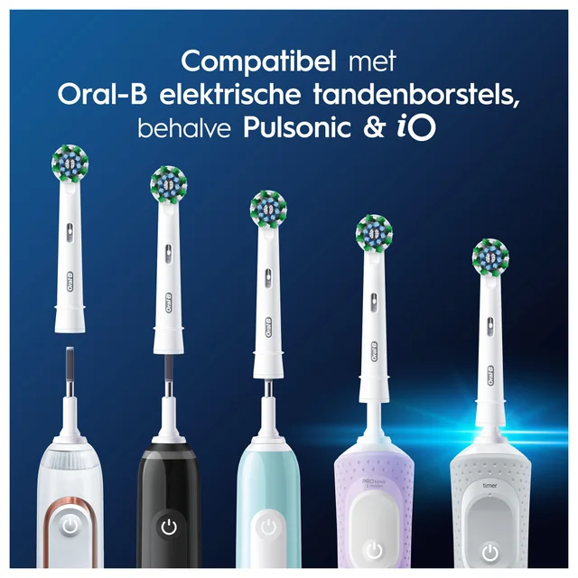 Oral-B Pro Cross Action Opzetborstels, 10 Stuks
