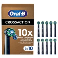 Oral-B Pro Cross Action Opzetborstels Zwart, 10 Stuks