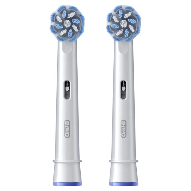 Oral-B Sensitive Clean Opzetborstels Wit, 2 Stuks