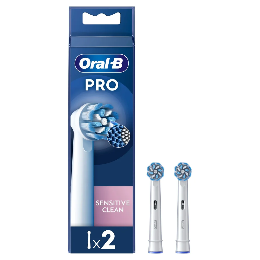 Oral-B Sensitive Clean Opzetborstels Wit, 2 Stuks Afbeelding 1