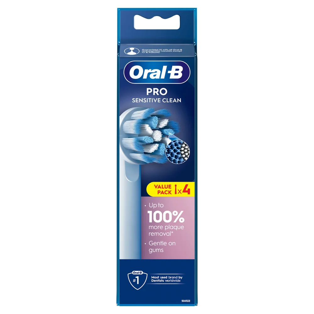 Oral-B Sensitive Clean Opzetborstels Wit, 4 Stuks Afbeelding 1