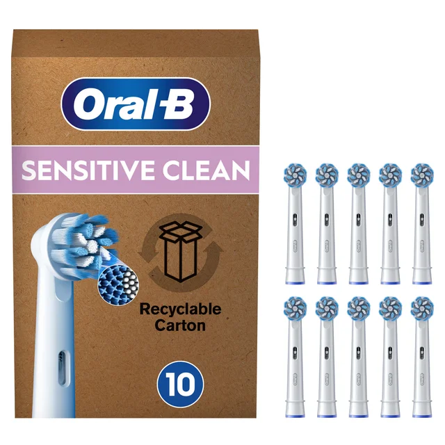 Oral-B Pro Sensitive Clean Opzetborstels Wit, 10 Stuks