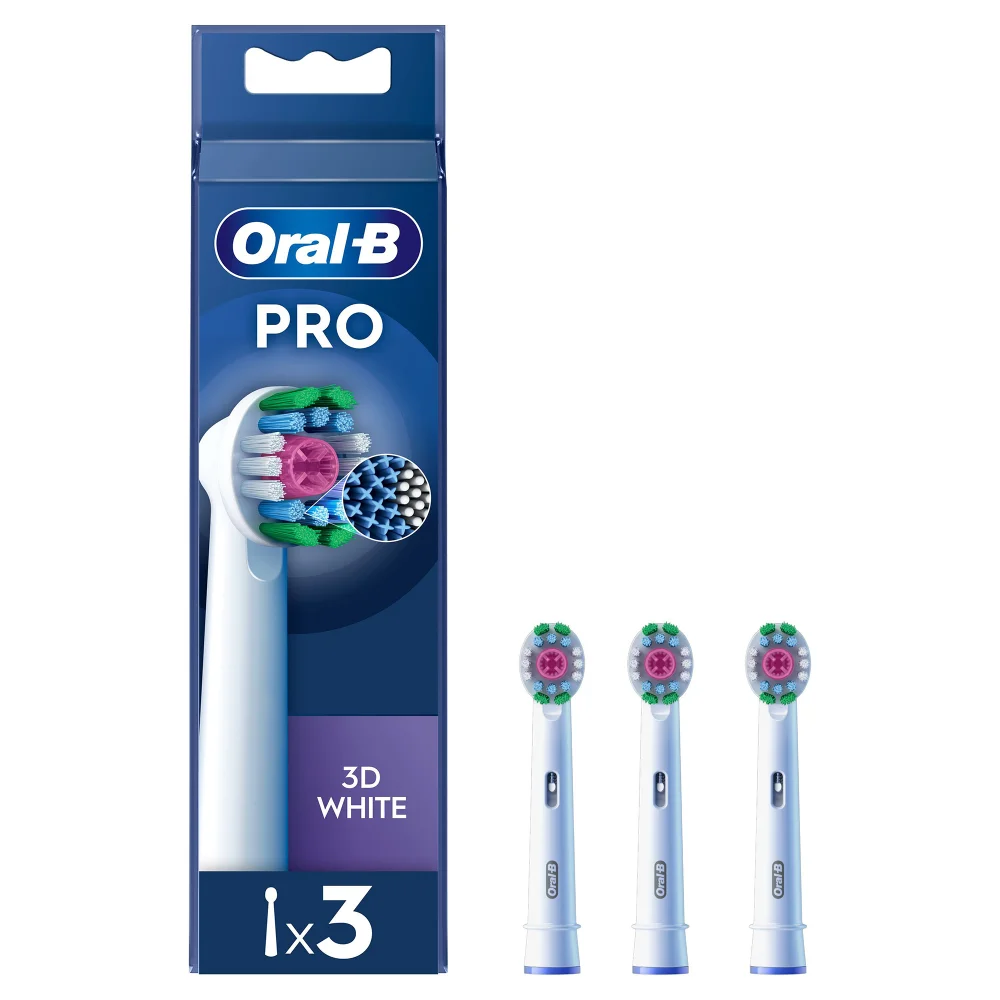 Oral-B 3D White Opzetborstels Wit, 3 Stuks Afbeelding 1