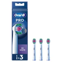 Oral-B 3D White Opzetborstels Wit, 3 Stuks