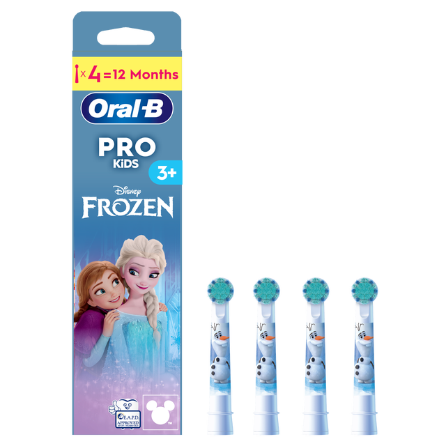 Oral-B PRO Kids Tandenborstelkop, Met Disney Frozen Voor Leeftijd 3+, 4 Stuks