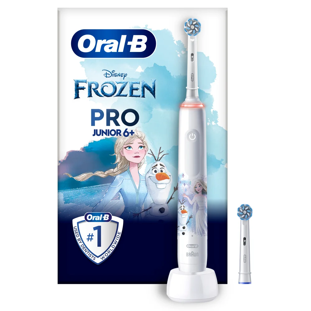 Oral-B Pro Junior Frozen Elektrische Tandenborstel, Kinderen vanaf 6 Jaar Afbeelding 1