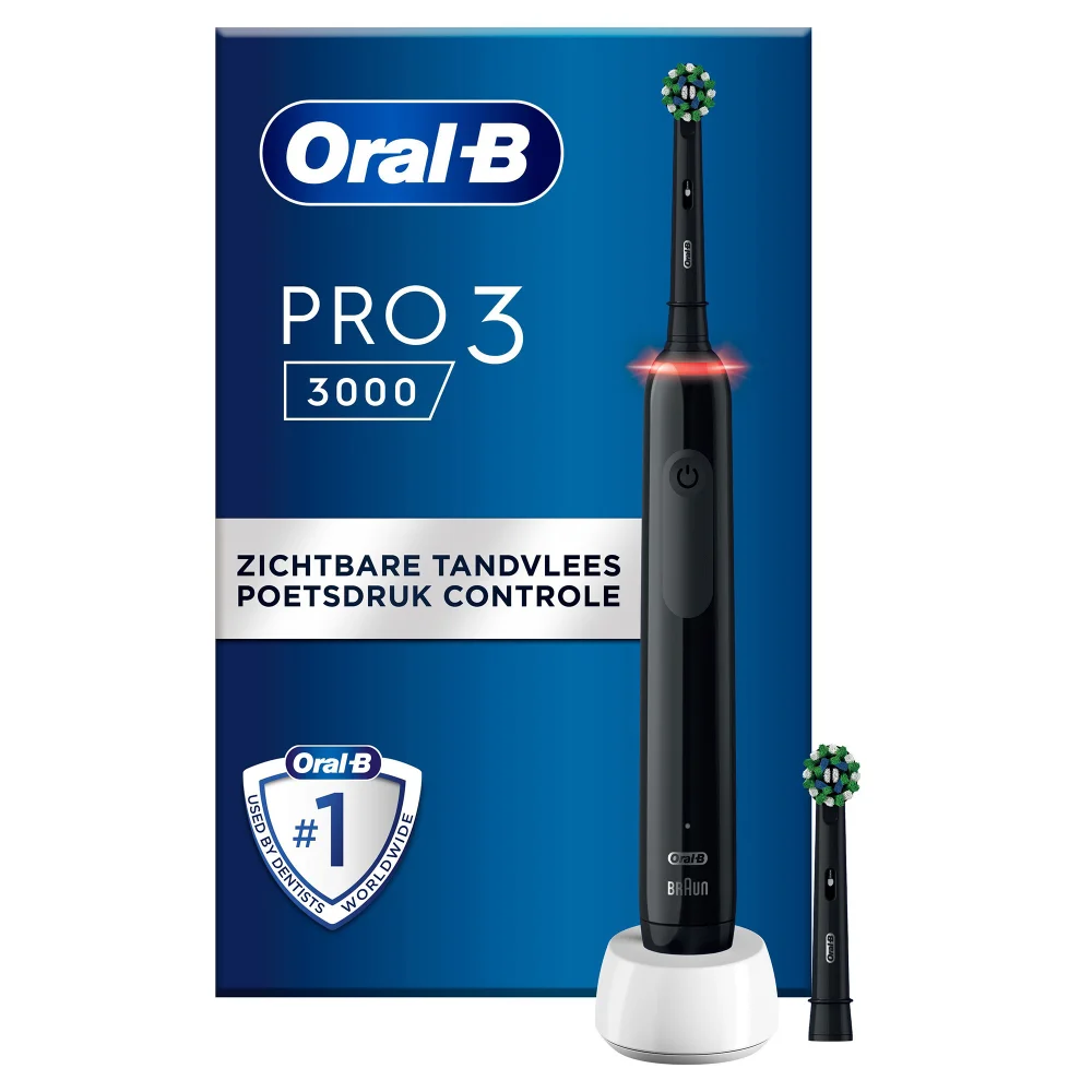 Oral-B Pro 3 3000 Elektrische Tandenborstel Zwart Afbeelding 1