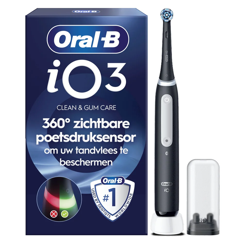 Oral-B iO 3 Elektrische Tandenborstel Zwart Afbeelding 1