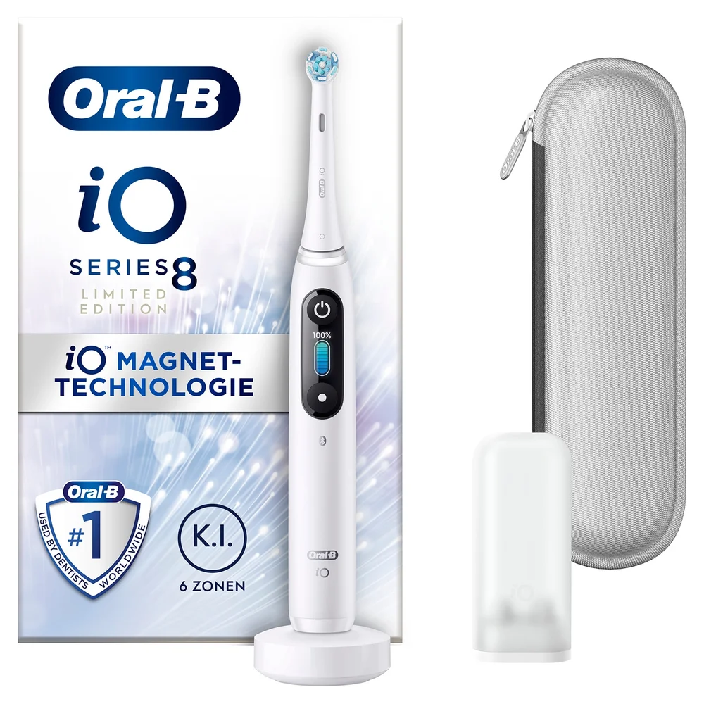 Oral B iO 8 White Alabaster Limited Edition Electric Toothbrush (Dentist) Afbeelding 1