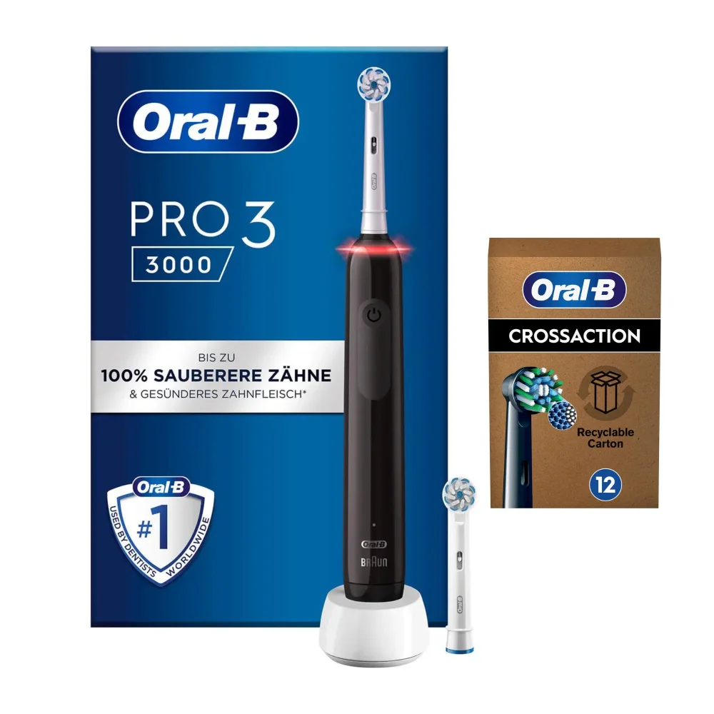 Oral-B Pro3 3000 Sensitive Clean + 12 refills Afbeelding 1