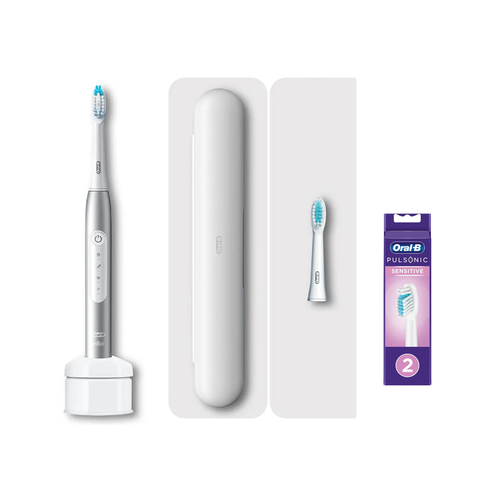 Oral-B Pulsonic Slim Luxe 4500 Platinum with Travel Case + 2 refills Afbeelding 1