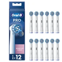 Oral-B Sensitive Clean Opzetborstels Wit, 12 Stuks