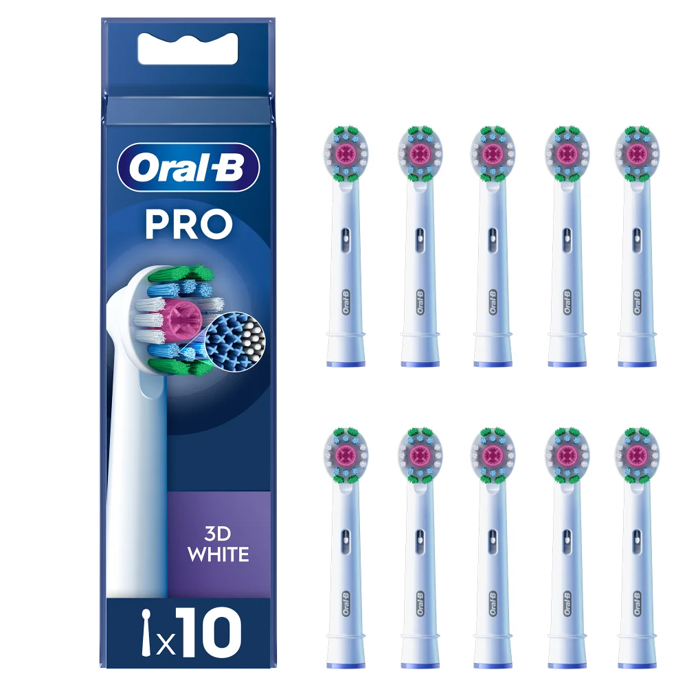 Oral-B 3D White Opzetborstels Wit, 10 Stuks Afbeelding 1