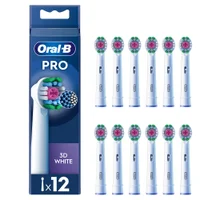 Oral-B 3D White Opzetborstels Wit, 12 Stuks