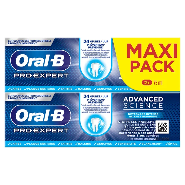 Oral-B Pro-Expert Advanced Science Intense Reiniging Tandpasta 2x75ml