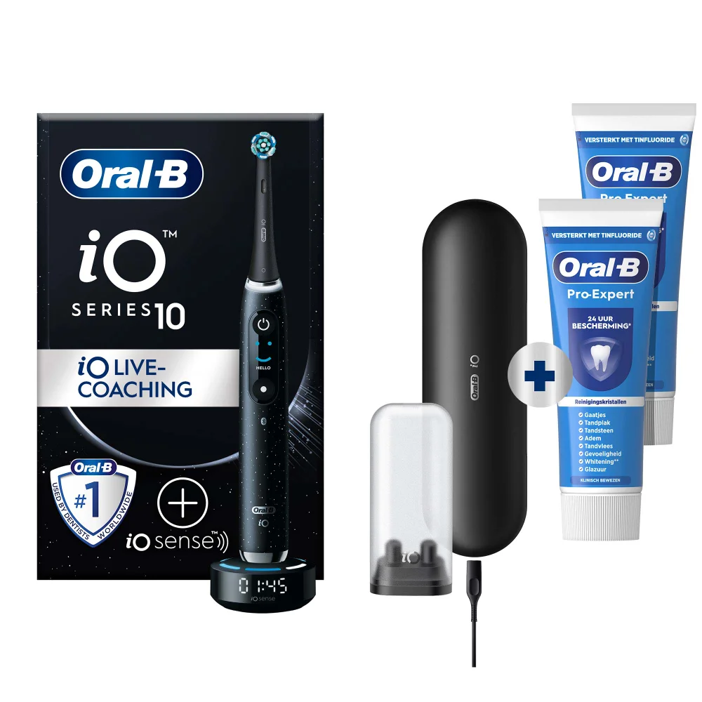 Oral-B iO 10 Elektrische Tandenborstel Cosmic Zwart Afbeelding 1