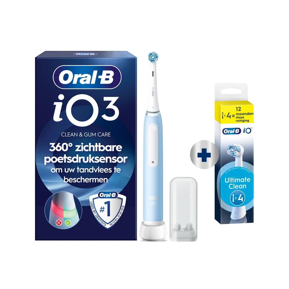 Oral-B iO 3 Elektrische Tandenborstel Blauw Afbeelding 1