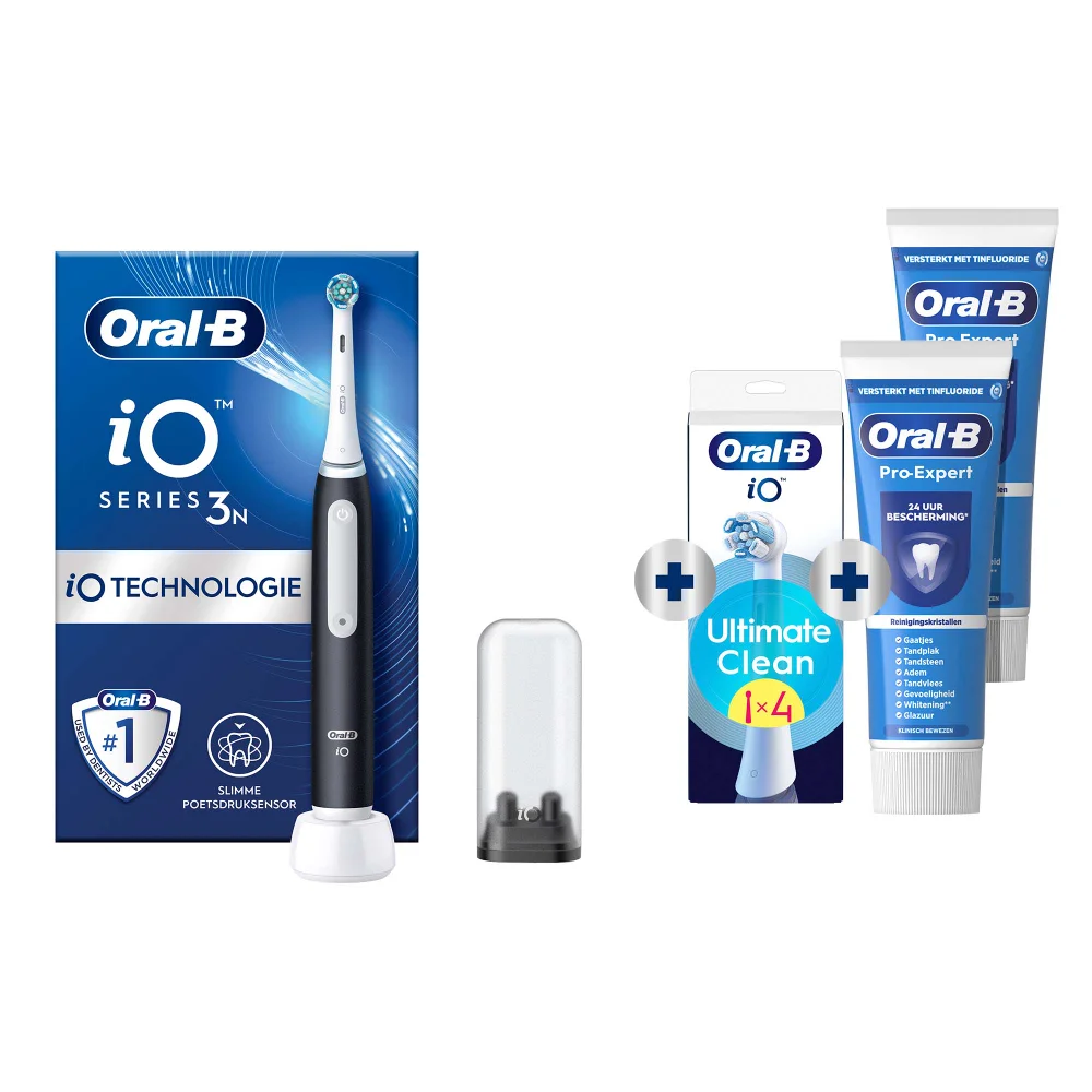 Oral-B iO 3 Elektrische Tandenborstel Zwart Afbeelding 1