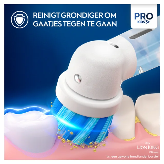Oral-B Pro Kids Elektrische Tandenborstel, Ontworpen Door Braun, Voor Kinderen Vanaf 3 Jaar