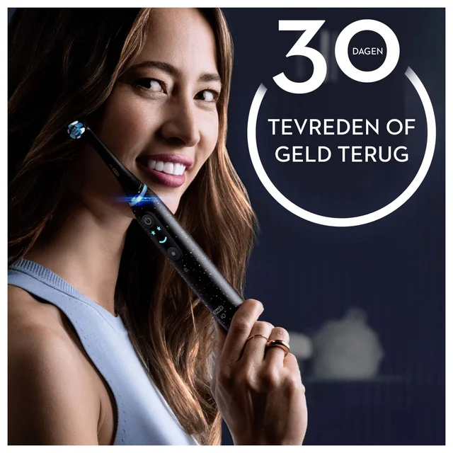 Oral-B iO 10 Elektrische Tandenborstel Cosmic Zwart + 4 Opzetborstels