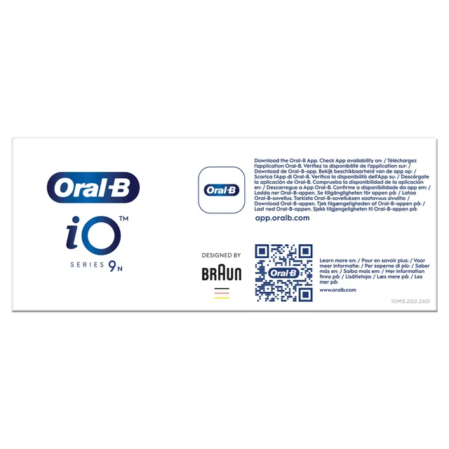 Oral-B iO 9N Elektrische Tandenborstel Zwart + 4 Opzetborstels