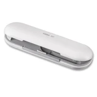 Travel case met oplaadfunctie, Wit (exclusief oplaadkabel)