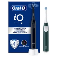 Oral-B iO 2 Elektrische Tandenborstel Duo pack Zwart & Groen