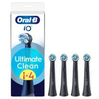Oral-B iO Series Ultimate Clean Zwart, Originele opzetborstels, CrissCross borstelharen, 4