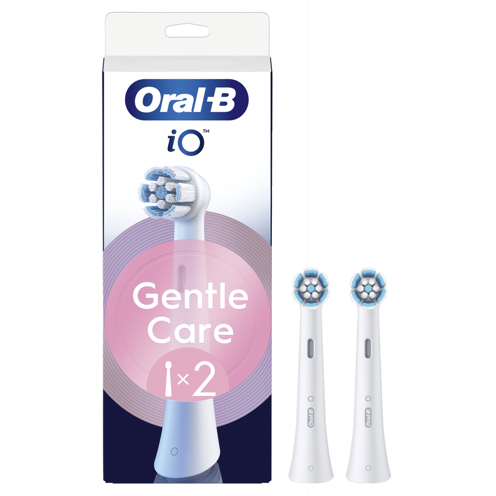 Oral-B iO Series Gentle Care Wit, Originele opzetborstels, 2 Stuks Afbeelding 1