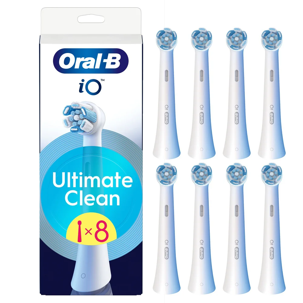 Oral-B iO Series Ultimate Clean Opzetborstels Wit, 8 Stuks Afbeelding 1