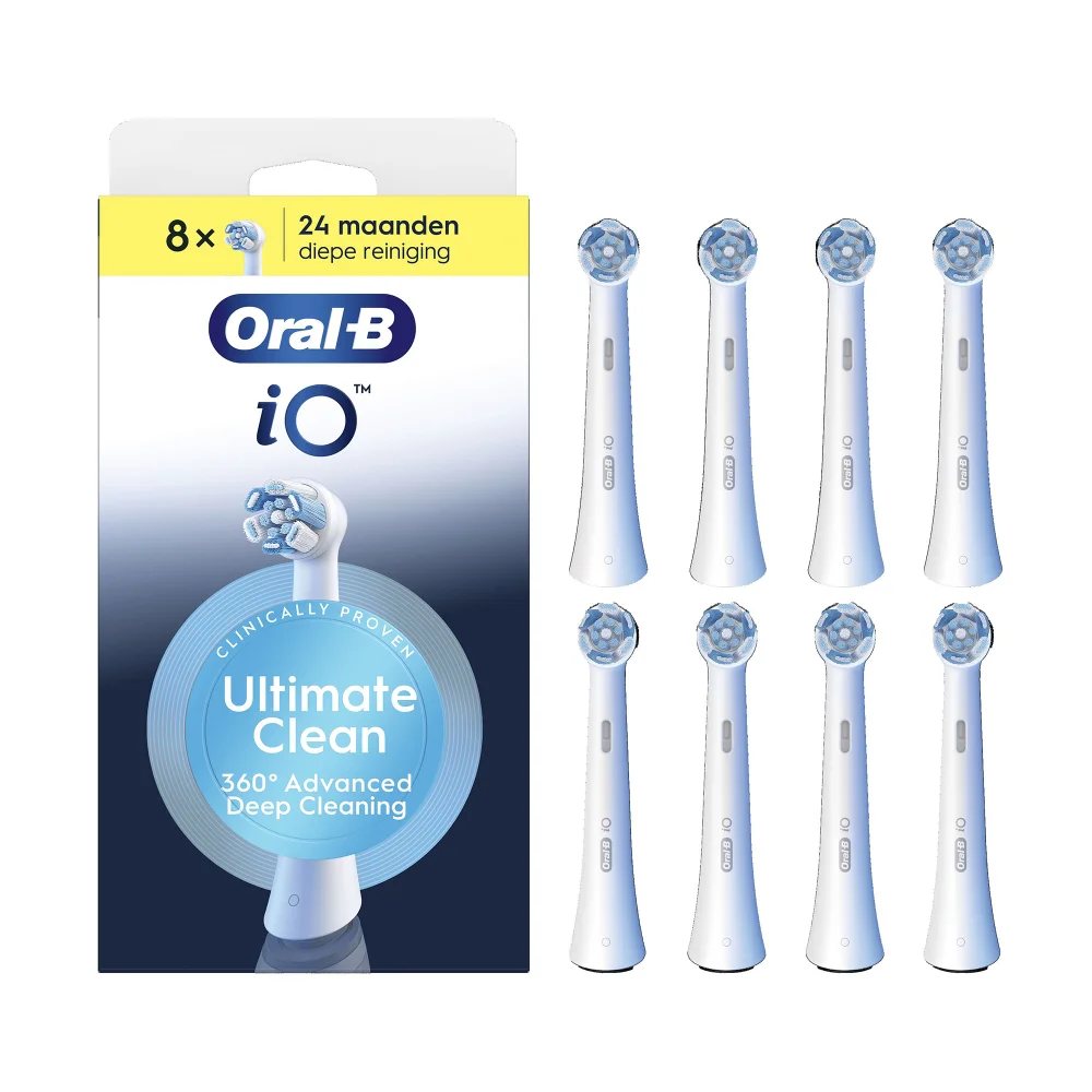 Oral-B iO Series Ultimate Clean, Originele opzetborstels, CrissCross borstelharen, 8 Afbeelding 1