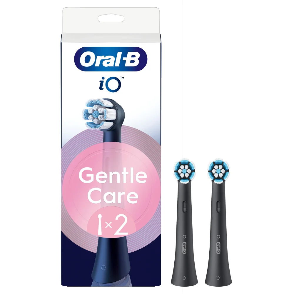 Oral-B iO Series Gentle Care Zwart, Originele opzetborstels, voor gevoelig tandvlees, 2 Afbeelding 1