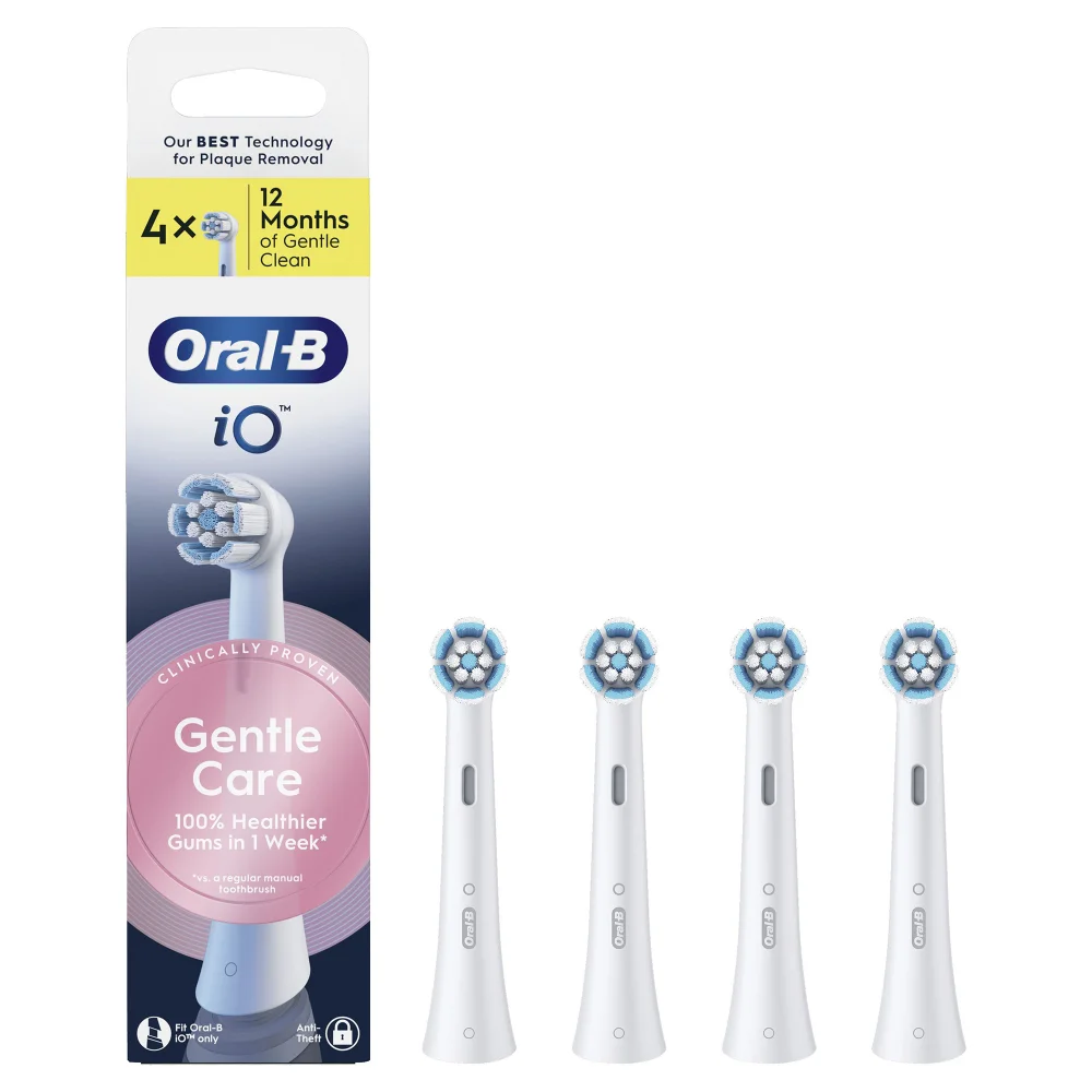 Oral-B iO Series Gentle Care Opzetborstels Wit, 4 Afbeelding 1