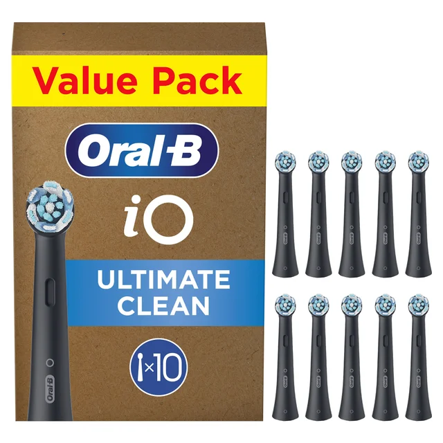 Oral-B iO Series Ultimate Clean Opzetborstels Zwart, 10 Stuks