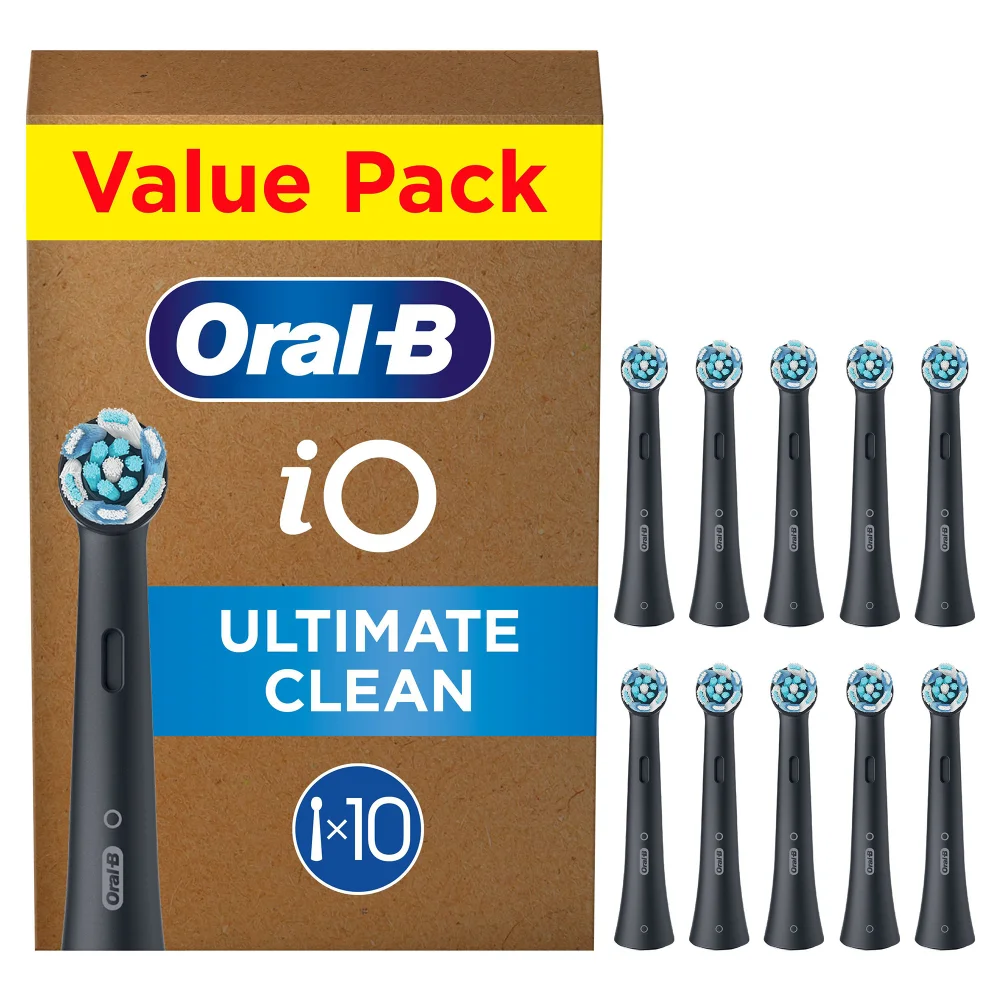 Oral-B iO Series Ultimate Clean Opzetborstels Zwart, 10 Stuks Afbeelding 1