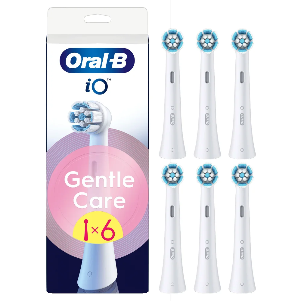 Oral-B iO Series Gentle Care Opzetborstels Wit, 6 Stuks Afbeelding 1