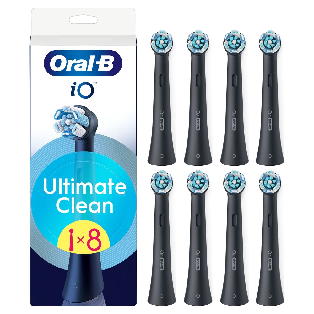 Oral-B iO Series Ultimate Clean Opzetborstels Zwart, 8 Stuks Afbeelding 1