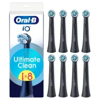 Oral-B iO Series Ultimate Clean Opzetborstels Zwart, 8 Stuks