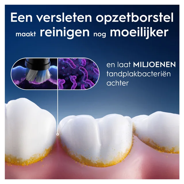 Oral-B iO Series Radiant White Opzetborstels Zwart, 4 Stuks