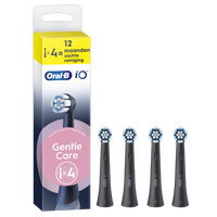 Oral-B iO Gentle Care opzetborstels, verpakking met de claim 100% gezonder tandvlees in 1 week.