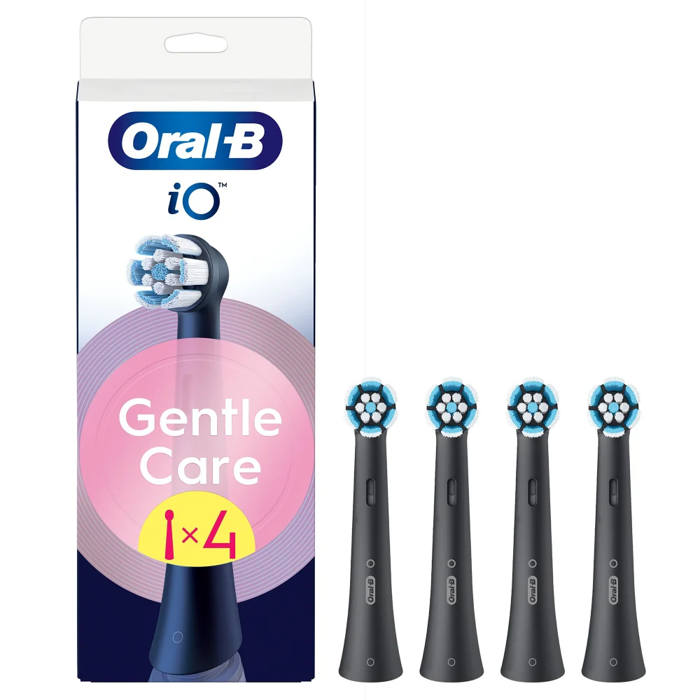 Oral-B iO Series Gentle Care Zwart, Originele opzetborstels, voor gevoelig tandvlees, 4 Afbeelding 1