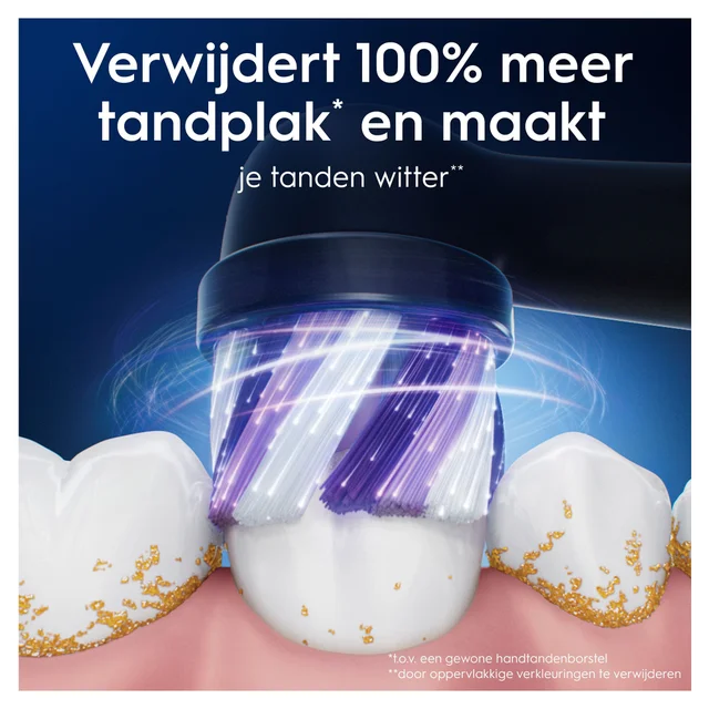 Oral-B iO Series Radiant White Opzetborstels Zwart, 8 Stuks