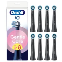 Oral-B iO Series Gentle Care Opzetborstels Zwart, 8 Stuks