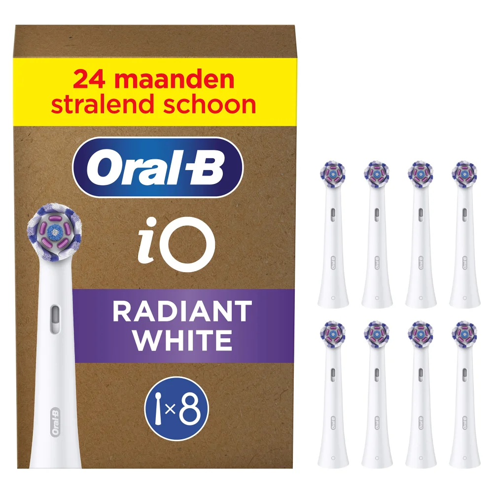Oral-B productverpakking van karton met barcode, klaar voor verzending.